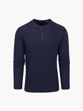 Superdry Waffle T-Shirt Navy