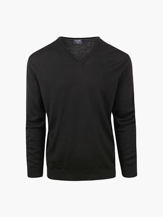 Olymp Casual Trøje i Navy Farvet Uld