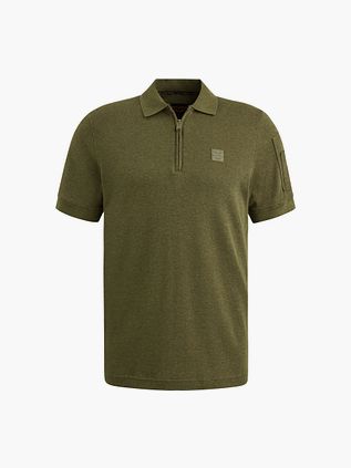 PME Legend Halv-Zip Poloshirt Interlock Oliven