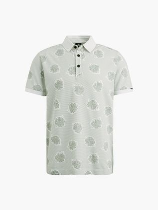 Polo piqué Vanguard con estampado en verde claro