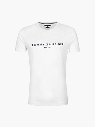 T-Shirt Tommy Hilfiger con logo bianca