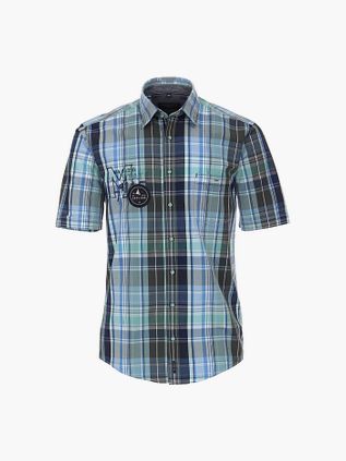 CASAMODA Short Sleeve Hemd Ruiten Blauw