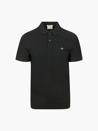 Gant Shield Piquet Poloshirt Sort