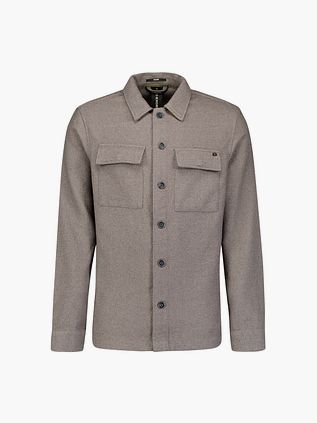 No Excess Overshirt Bouclé Grigio