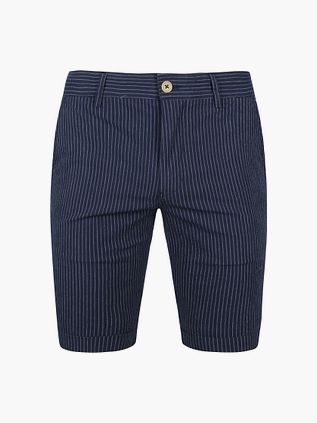 Suitable Aswin Shorts Mørkeblå Stribet