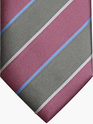 Suitable Stropdas Zijde Triple Stripe Groen