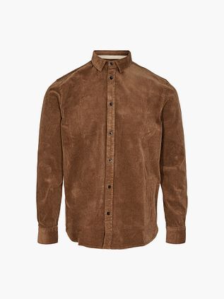 Anerkjendt Skjorte Leif Corduroy Brun