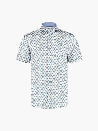 Camisa R2 de manga corta Mehari Doors azul