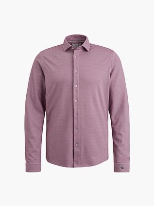 Cast Iron Skjorte Jersey Piquet Mauve