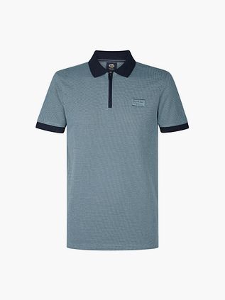 Petrol Halv Zip Polo Keyline Ocean Blå