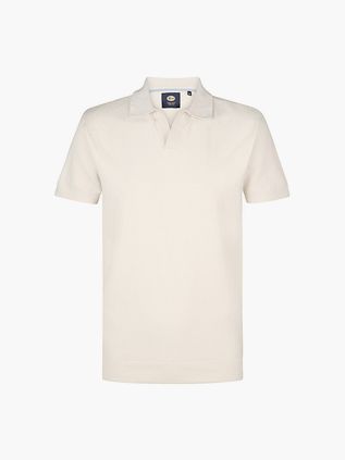Petrol Polo De Punto Cuello Riva Crudo