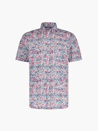 State Of Art Kortærmet Skjorte Med Rød Print