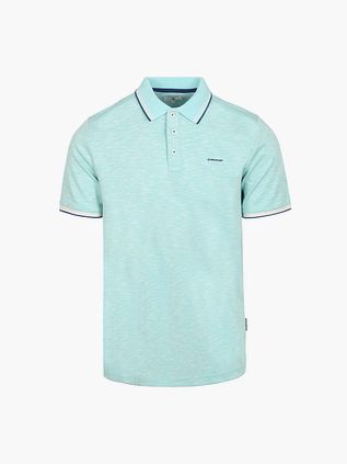 State of Art Polo Slubmelange Lysblå