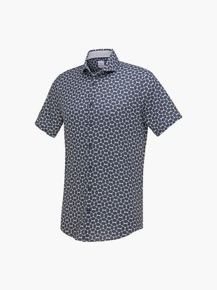 Blue Industry Skjorte Kortærmet Marineblå