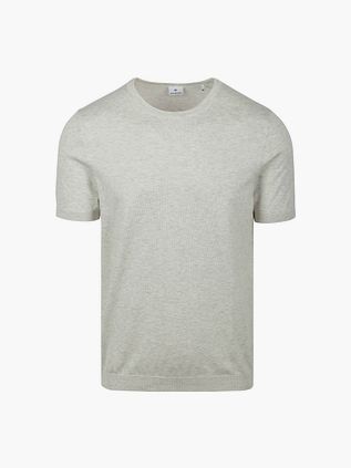 Blue Industry Strikket T-shirt Melange Ecru