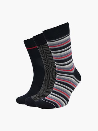 Calze Suitable blu navy con stampa multicolore, confezione da 3 paia