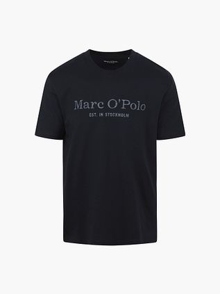 Marc O'Polo T-Shirt z logo, granatowy