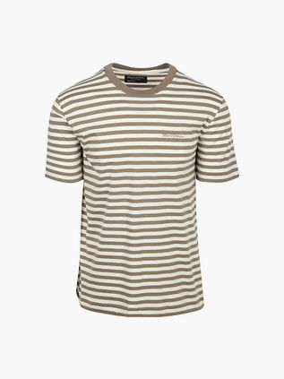 Marc O'Polo T-skjorte Stripes Kaki