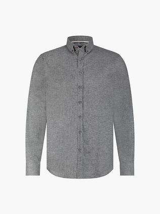 State Of Art Knitted Oxford Skjorte Grå