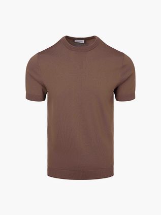 Suitable Strikket T-skjorte Wake Tabacco