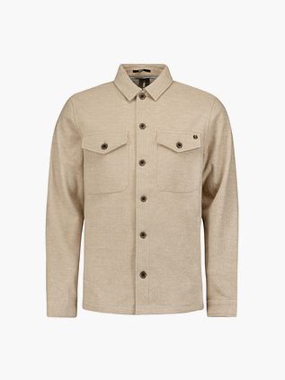 Overshirt No Excess w odcieniu beżowego melanżu