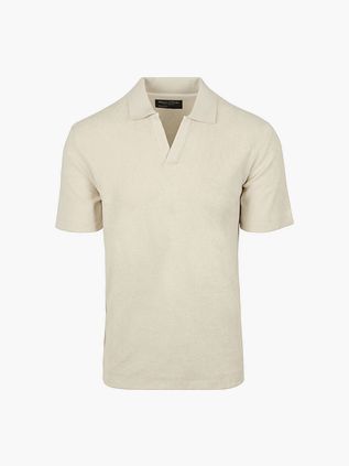Polo Marc O'Polo Riva Terry Cloth w kolorze ecru