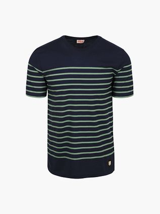 Armor-Lux Etel T-Shirt Streifen Navy Grün
