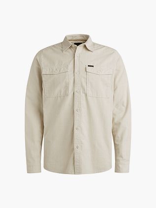 Overshirt PME Legend z delikatnego sztruksu w kolorze ecru
