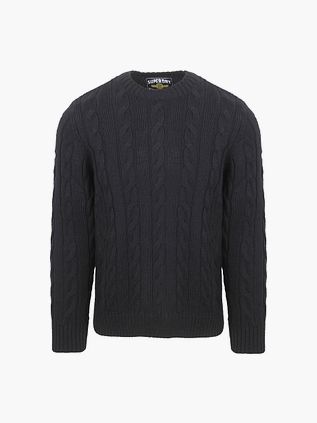 Superdry Striktrøje Jacob Cable Navy