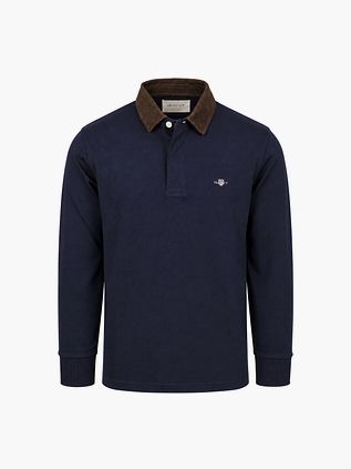 Gant Rugger Shield Corduroy Polo Bleu marine