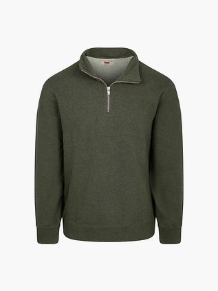 Levi's Sweat Half Zip Olive