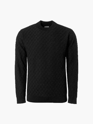 Maglione No Excess jacquard lavorato a maglia nero