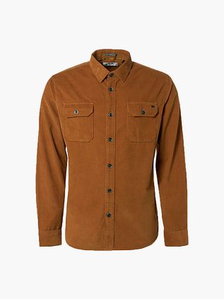 No Excess Skjorte i Corduroy Caramel