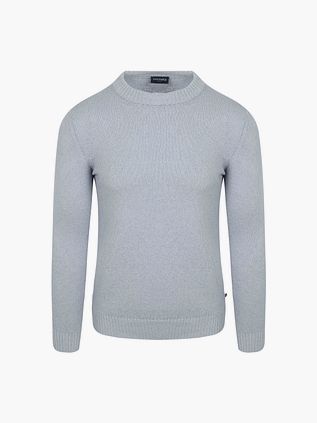 Sweter Suitable w splocie bouclé w kolorze niebieskim