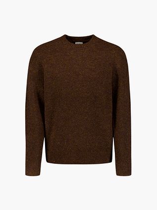No Excess Jumper Bouclé Marl Brown