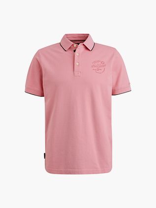 PME Legend Poloshirt Piqué Logo Pink