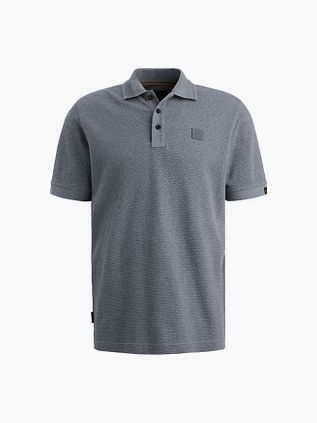 PME Legend Poloshirt Popcorn Jersey Dunkelblau