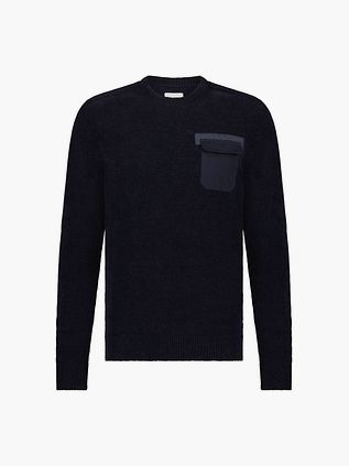 State Of Art Sweater Brystlomme Navy