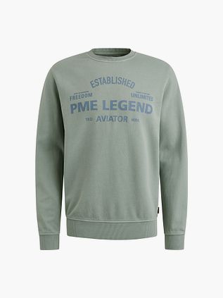 Sweater PME Legend con logo Silver Blue