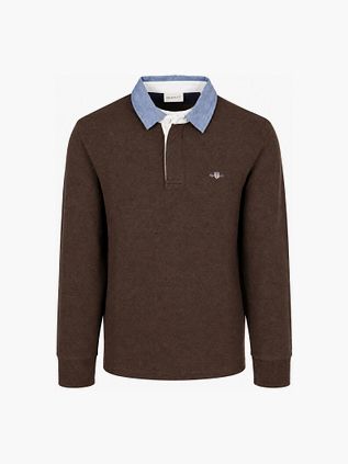 Gant Rugger Shield Chambray Polo Brun