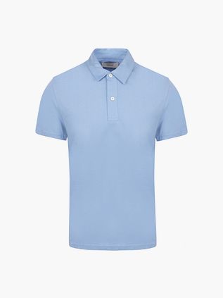 King Essentials The James Polo w kolorze średniego błękitu