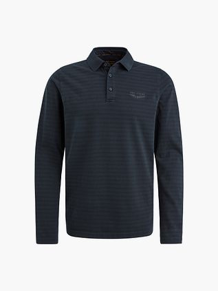 PME Legend Langærmet Poloshirt Stribet Navy