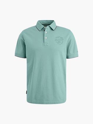 PME Legend Poloshirt Piqué Logo Lyseblå