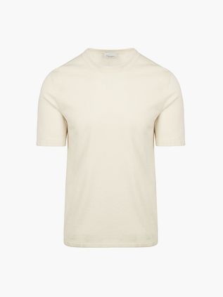 Profuomo Strick-T-Shirt Ecru