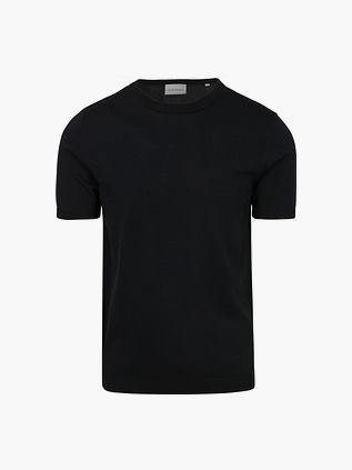 Suitable dzianinowy T-Shirt Wap granatowy