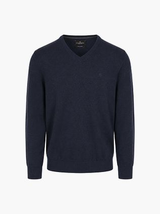 CASAMODA Pullover V-Ausschnitt Navy