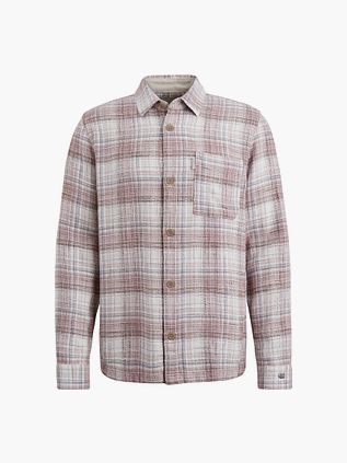 Cast Iron Overshirt Check Pink
