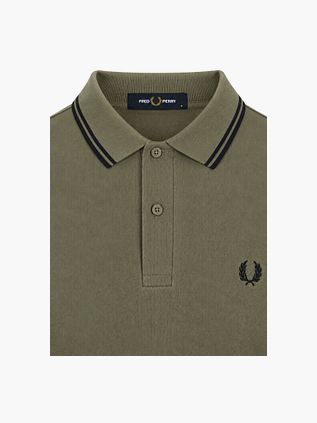Fred Perry Polo Tipped M3600 Groen Z50