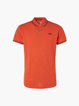 No Excess Polo Garment Dyed Orange