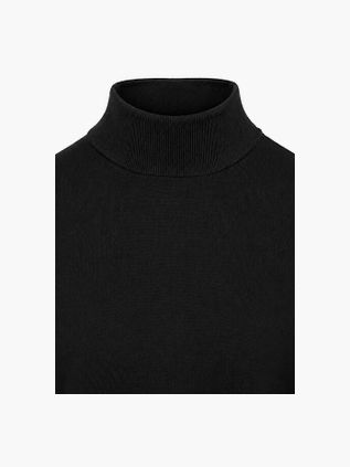 Suitable Compact Cotton Pullover Turtle Black